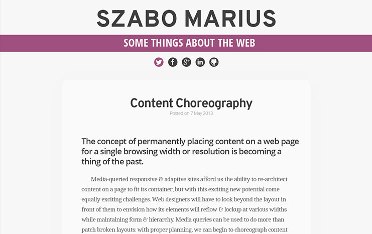 Blog Marius Szabo