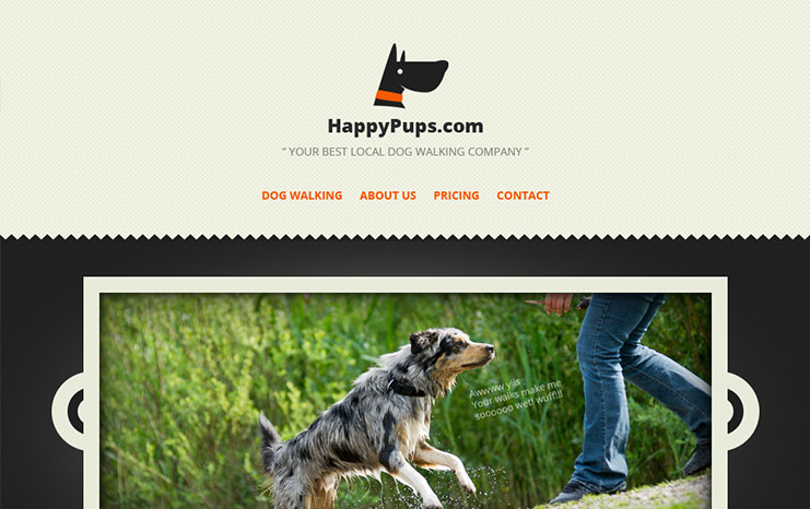 Website Happy Pups