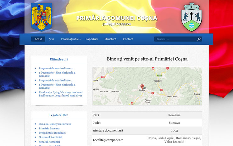 Website Primarie Cosna